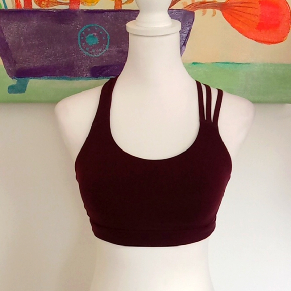 Athleta Women's Burgundy Sports Bra